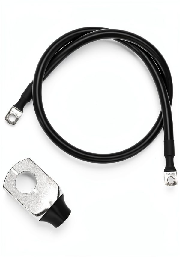 Copper Battery Cable QWORK 3ft Red Heavy Duty-4