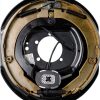 ECustomhitch 12inch Trailer Brake Plate Black-1