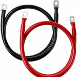 Copper Battery Cable QWORK 3ft Red Heavy Duty-0