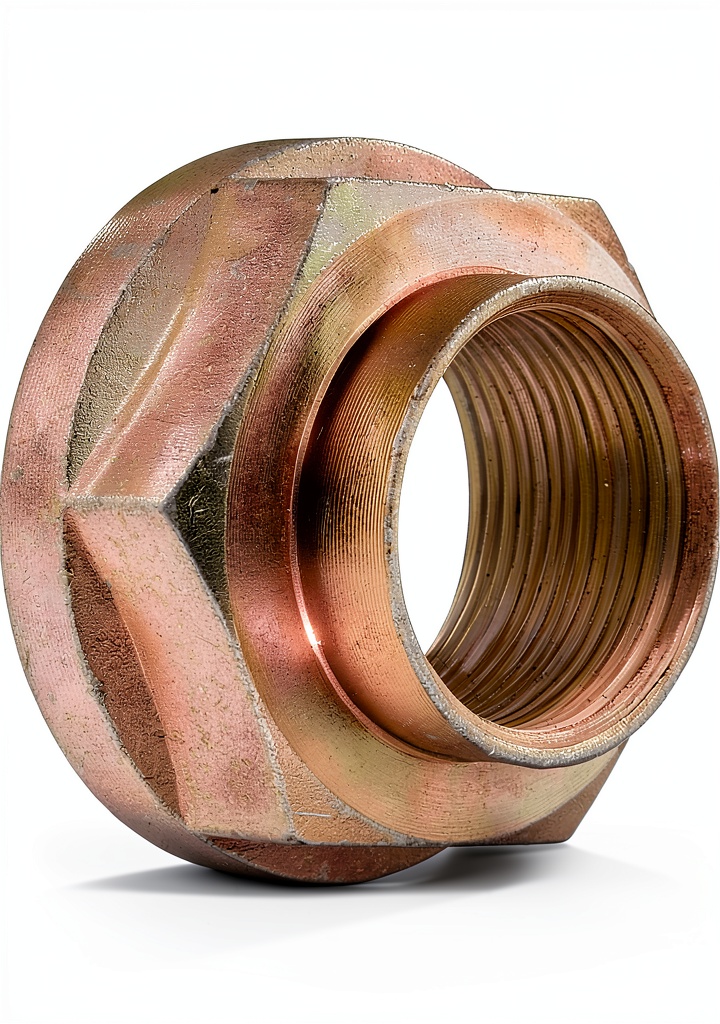 Installing Dorman alloy steel hex nuts on a vehicle engine block