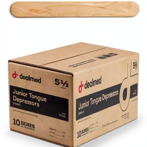 Dealmed 5.5" Junior Tongue Depressors – 1,000 Sterile Wood Sticks-0