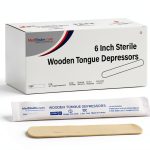 Box of 100 Sterile 6 inch Wooden Tongue Depressors by MedBlades-0