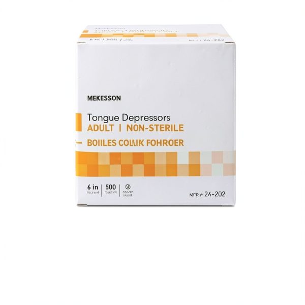 Tongue Depressor McKesson Wooden Adult 6in 5000 Count Non Sterile-1