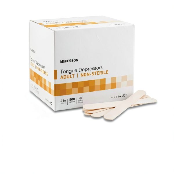 Tongue Depressor McKesson Wooden Adult 6in 5000 Count Non Sterile-3