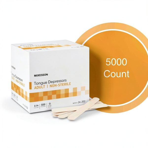 Tongue Depressor McKesson Wooden Adult 6in 5000 Count Non Sterile-7