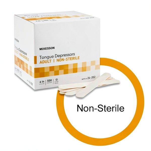 Tongue Depressor McKesson Wooden Adult 6in 5000 Count Non Sterile-5