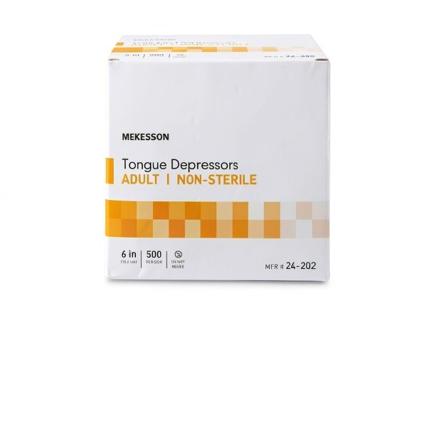 Tongue Depressor McKesson Wooden Adult 6in 5000 Count Non Sterile-6