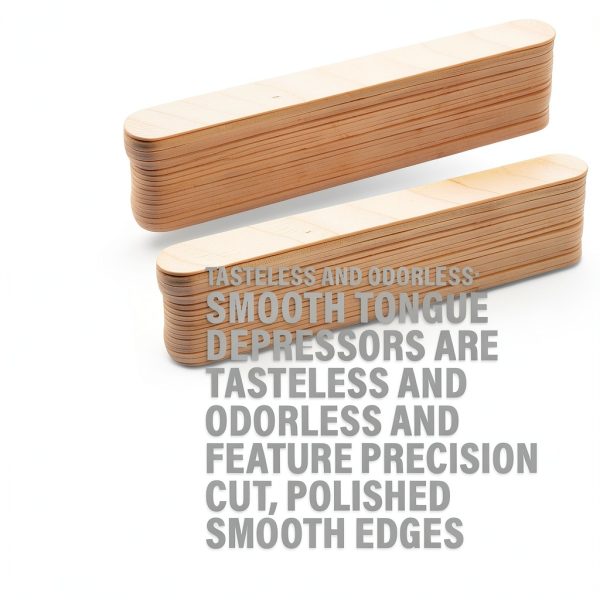 Wood Tongue Depressors LA MIERE 6inch Non Sterile Applicator 100 Count-3
