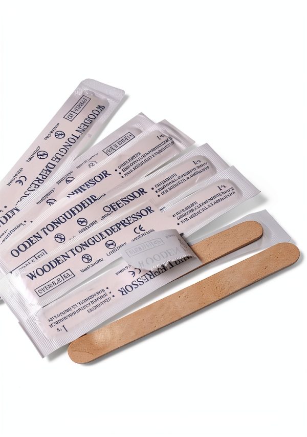 DGT Wood Tongue Depressors Sterile 6" Applicator Sticks 100 Count-1