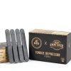 Jet Black Tattoo Tongue Depressor, Eco Friendly Tattoo Supplies, Individually packaged and EO Sterilized, Easy Transferring Ointments, 100 Count-3