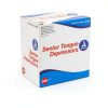 Dynarex Tongue Depressors Wood, Senior 6", Non-Sterile, with Precision Cut and Polished Smooth Edges, for Medical Use and Other Applications, 1 Box of 500 Tongue Depressors, 6"-6