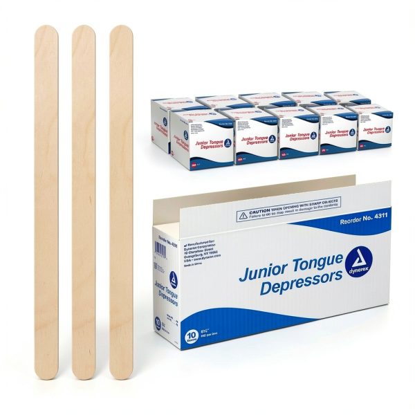 Tongue Depressor Dynarex 5½" Wood Sticks – Bulk 5000 Pack-0