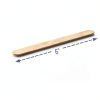 Dynarex Tongue Depressors Wood, Senior 6", Non-Sterile, with Precision Cut and Polished Smooth Edges, for Medical Use and Other Applications, 1 Box of 500 Tongue Depressors, 6"-1