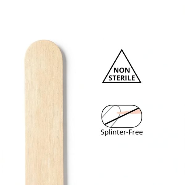 Caring Wood Tongue Depressors Non Sterile 6 Inch 500 Count Pack of 10-5